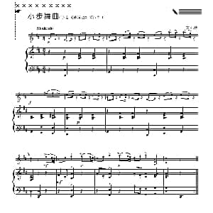 小提琴谱 | 小步舞曲 小提琴 钢琴伴奏 莫扎特作曲版 莫扎特