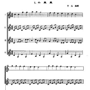 小星星 口风琴重奏 平实