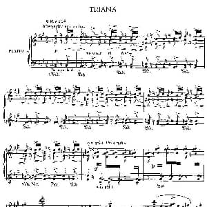 伊贝利亚组曲 TRIANA 钢琴谱 埃赛克 阿尔贝尼兹