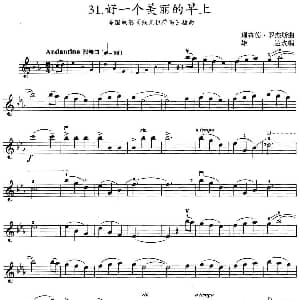 小提琴谱 | 好一个美丽的早上 美国电影 俄克拉荷马 插曲 理查德 罗杰斯曲 雄达改编