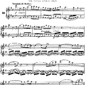 长笛曲谱 | 柯勒40首长笛提高练习曲OP.55 NO.16 Kohler 柯勒