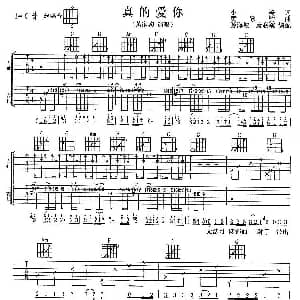真的爱你 吉他谱 黄家驹