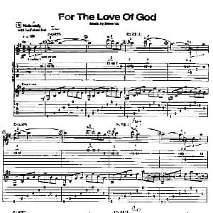 给上帝的爱 吉他谱 steve vai