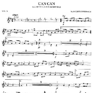 小提琴谱 | CAN CAN 康康舞曲 版本一