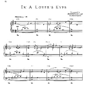 In A Lover's Eyes 钢琴谱 Jim Brickman 金布来克曼