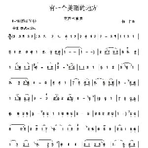 葫芦丝谱 | 有一个美丽的地方 杨菲曲 大笨虫制谱