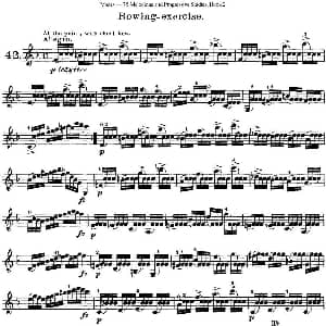 小提琴谱 | 马扎斯小提琴练习曲 Op.36 第二册 华丽练习曲 42