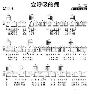 会呼吸的痛 吉他谱 梁静茹 姚若龙 宇恒