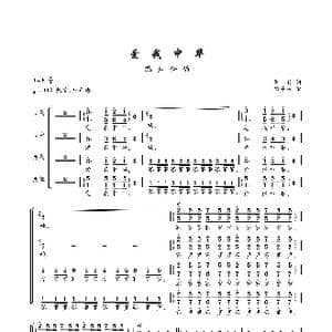 爱我中华_歌曲简谱_词曲:乔羽 徐沛东