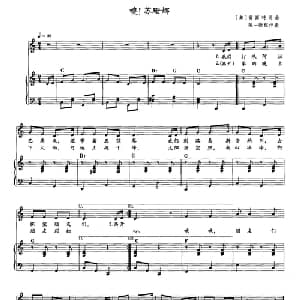 噢！苏珊娜 美国 _外国歌谱_词曲: 陈一新配伴奏