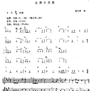 电子琴谱 | 主题与变奏 莫扎特