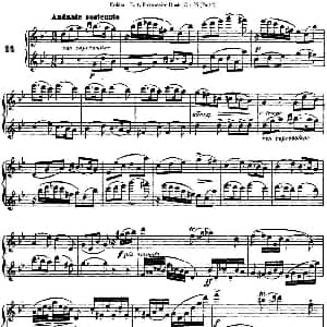 长笛曲谱 | 柯勒40首长笛提高练习曲OP.55 二重奏 NO.14 Kohler 柯勒