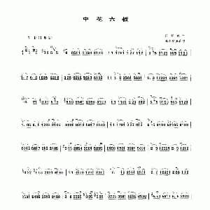 二胡谱 | 中六花板