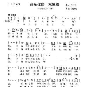 我是你的一双翅膀_歌曲简谱_词曲:郭万里 刘泽湖