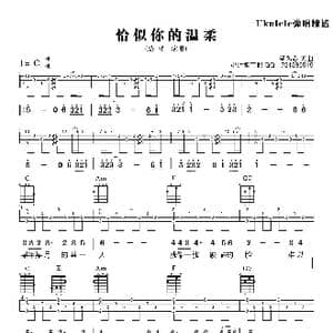 恰似你的温柔_歌曲简谱_词曲:梁弘志 梁弘志
