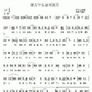你为什么总对我笑_通俗唱法乐谱_词曲:王剑钟 许宝仁