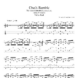 tommy emmanuel chets ramble 吉他谱 tommy emmanuel