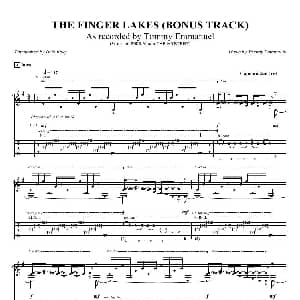 tommy emmanuel the finger lakes 吉他谱