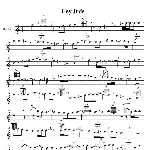 萨克斯谱 | Hey Jude