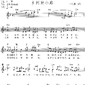 电子琴谱 | 乡间的小路 弹唱谱 叶佳修 叶佳修