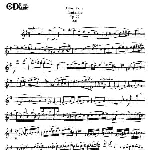 长笛曲谱 | Fantaisie Op.79 幻想曲 作品79号 福列