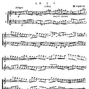 黑管练习曲 二重奏 俄 罗查诺夫