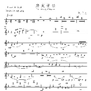 康定情歌 第三小号分谱 陈丹 编曲