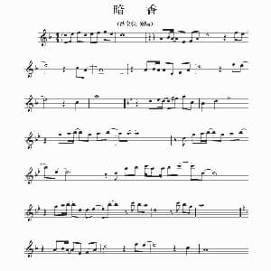 萨克斯谱 | 暗香 4个版本 三宝