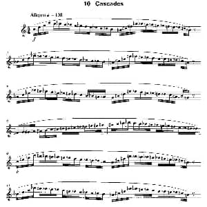 萨克斯谱 | Cascades 12首现代风格练习曲之10 James Rae