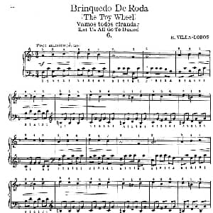 Brinquedo de Roda 钢琴谱 海托尔 维拉 罗勃斯