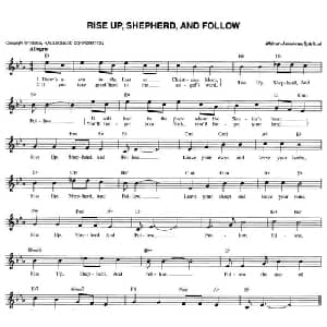 RISE UP' SHEPHERD, AND FOLLOW_外国歌谱