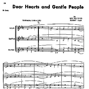 萨克斯谱 | Dear Hearts and Gentle People
