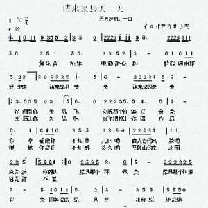 请来渠县美一美_歌曲简谱_词曲:张宏 张宏