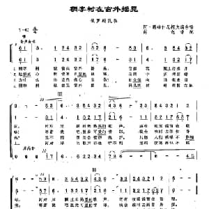 ​133稠李树在窗外摇晃 俄罗斯 _外国歌谱_词曲: 俄罗斯民歌