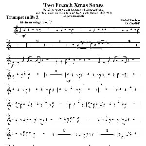 Two French Xmas Songs 第二小号分谱
