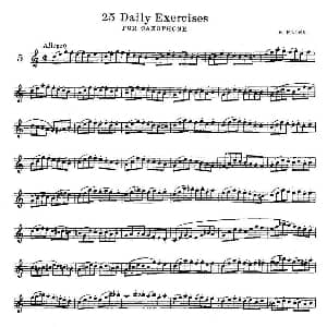 萨克斯谱 | 25 Daily Exercises 之5 H klose