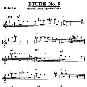 萨克斯谱 | 爵士乐超吹练习曲 六