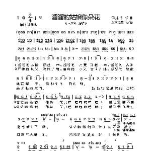溜溜的姑娘像朵花_歌曲简谱_词曲:何沐阳 何沐阳