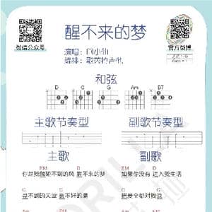 醒不来的梦 吉他曲谱_歌谱投稿