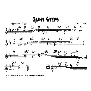 GIANT STEPS 降B爵士乐谱