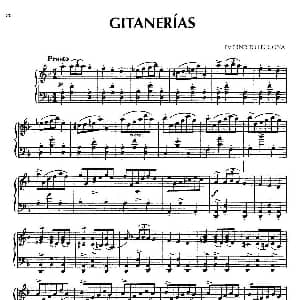安达卢希亚组曲 Gitanerias 钢琴谱 恩纳斯托 莱库纳