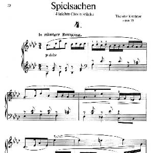 Spielsachen Op.35 钢琴谱 狄奥多 柯希纳