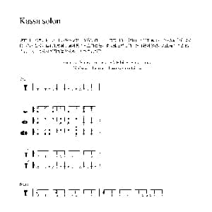 Kassa solon 非洲手鼓谱