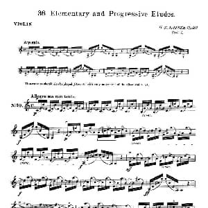 小提琴谱 | 开塞 KAYSER 36首小提琴练习曲之10