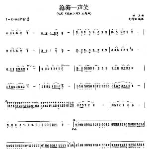 笛子谱 | 沧海一声笑 电影 笑傲江湖 主题曲 黄霑 许群强