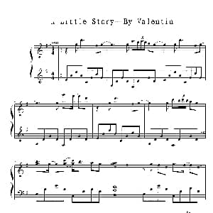 A Little Story 钢琴谱