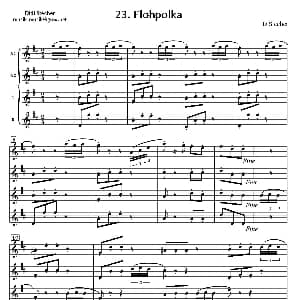 萨克斯谱 | Flohpolka 四重奏