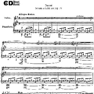 小提琴谱 | Violin Sonata No.1 in E Minor Op.29 小提琴 钢琴伴奏