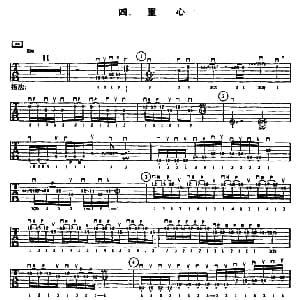 重金属吉他演奏示范曲谱 吉他谱