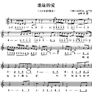 迷途的爱 韩 _外国歌谱_词曲: 李明 译配